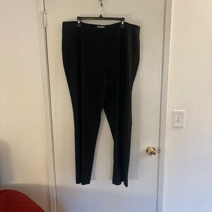 Coldwater Creek new with tags black slim leg ottoman pant size 2x